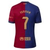 Maillot de Supporter FC Barcelone Ferran 7 Domicile 2024-25 Pour Homme